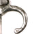 Original French WWI Lebel M.1886 Nickel Handle Cruciform Épée Bayonet with Steel Scabbard