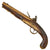 Original U.S. Colonial Brass Barrel Flintlock Pistol by Halbach & Sons with American Eagle Butt Cap - Circa 1780 Original Items