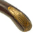 Original U.S. Colonial Brass Barrel Flintlock Pistol by Halbach & Sons with American Eagle Butt Cap - Circa 1780 Original Items