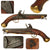 Original British East India Company Sea Service Flintlock Pistol by Henshaw Marked to East Indiaman CASTLE EDEN with Belt Hook - Dated 1799 Original Items