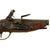Original Mid 18th Century Brass Mounted Flintlock Pocket Pistol Marked H V on Lock Plate Circa 1750 - Possibly American Original Items