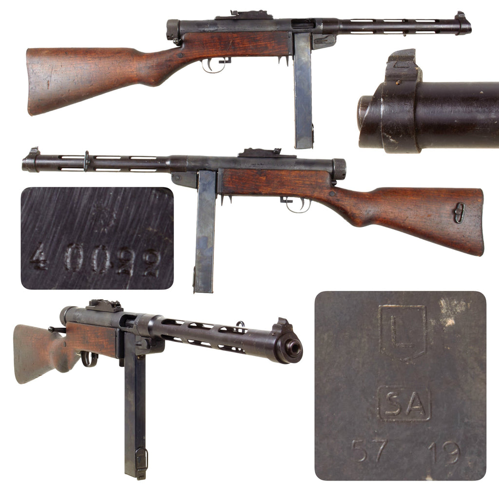 Original Finnish WWII Suomi KP/-31 M31 9mm Display SMG with Live Barrel and Stick Magazine - Serial 40022 Original Items