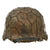 Original German WWII M40 Refurbished Afrikakorp Tunisian Kasserine Pass Camouflage Chicken Wire Helmet - Stamped Q66 Original Items