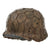 Original German WWII M40 Refurbished Afrikakorp Tunisian Kasserine Pass Camouflage Chicken Wire Helmet - Stamped Q66 Original Items