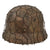 Original German WWII M40 Refurbished Afrikakorp Tunisian Kasserine Pass Camouflage Chicken Wire Helmet - Stamped Q66 Original Items