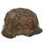 Original German WWII M40 Refurbished Afrikakorp Tunisian Kasserine Pass Camouflage Chicken Wire Helmet - Stamped Q66 Original Items