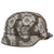 Original German WWII Refurbished M40 SS Battle of Leningrad Winter Camouflage Chicken Wire Helmet - Stamped EF64 Original Items