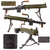 Original German WWII Rheinmetall ST-61 MG 15 Water Cooled Display Gun Serial No. 1510 with Saddle Drum Magazine - dated 1941 Original Items