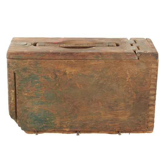 Original U.S. WWI Browning M1917 .30 Caliber Wooden Ammunition Box Original Items