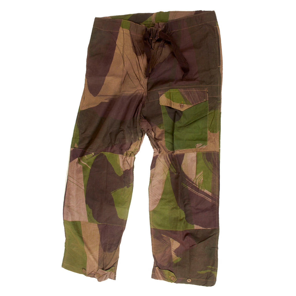 Original British WWII Unissued SAS Special Air Service Camouflage Windproof Trousers in Size No. 4 - Dated 1943 - Rare Original Items