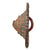 Original Ethiopian 19th Century Tribal Ras Shield of Hide & Silver with Old Museum Tag - Original Hard Handgrip Original Items