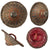 Original Ethiopian 19th Century Tribal Ras Shield of Hide & Silver with Old Museum Tag - Original Hard Handgrip Original Items