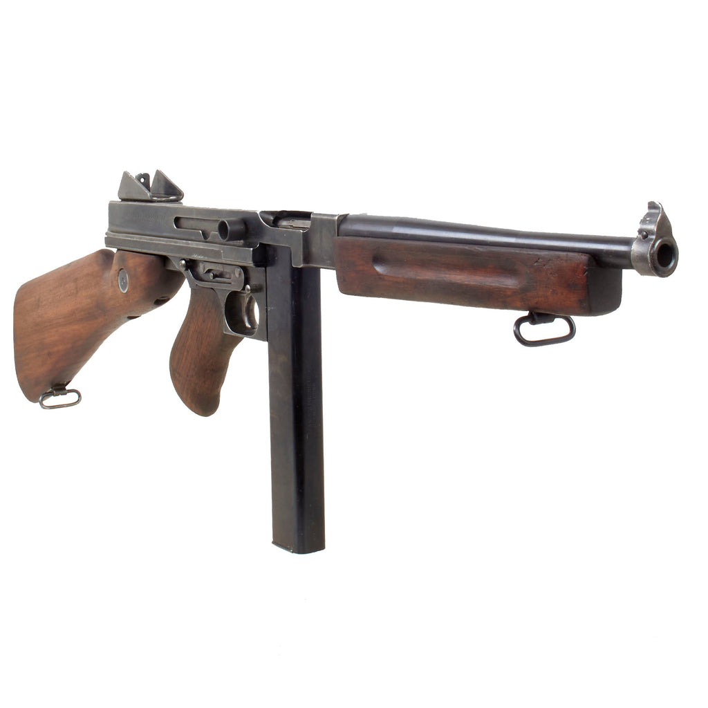 Original U.S. WWII Thompson M1A1 Display Submachine Gun Serial NO. 765 ...