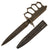 Original U.S. WWI Model 1918 Mark I Trench Knife by L. F. & C. with Reproduction Steel Scabbard Original Items