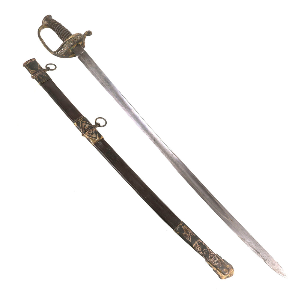Original U.S. Civil War British Import M1850 Foot Officer Sword & Scabbard by Hunt & Goodwin Original Items