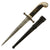 Original Italian WWII M.V.S.N. Fascist Militia Blackshirts Rare 1st Pattern Fighting Dagger with Scabbard Original Items