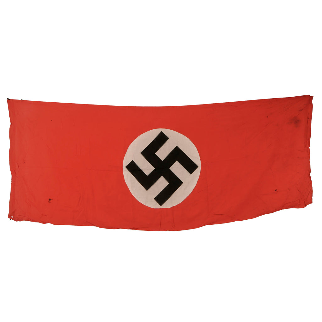 Original German WWII NSDAP Double Sided National Political Banner Flag - 76" x 31"