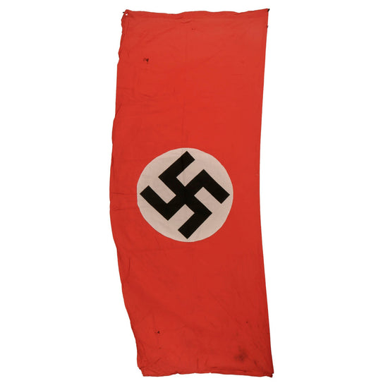 Original German WWII NSDAP Double Sided National Political Banner Flag - 76" x 31"