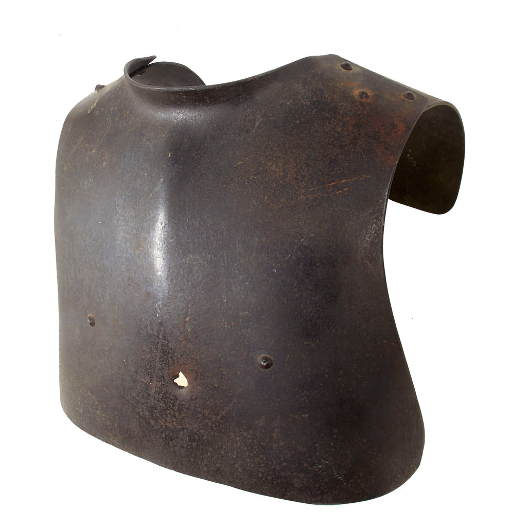 Original Imperial German WWI Trench Body Armor Sappenpanzer Breast Plate by Fried. Krupp AG with Period Battle Damage - Size 2 Original Items