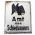 Original German Pre-WWII "Amt des Schiedsmanns" Office of the Arbitrator Emailleschild Porcelain Enameled Steel Sign - 10" x 12" Original Items