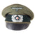 Original German WWII Rare Heer General Officers Schirmmütze Visor Crush Cap with Leather Brim - Formerly Part of the A.A.F. Tank Museum Original Items