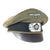 Original German WWII Rare Heer General Officers Schirmmütze Visor Crush Cap with Leather Brim - Formerly Part of the A.A.F. Tank Museum Original Items