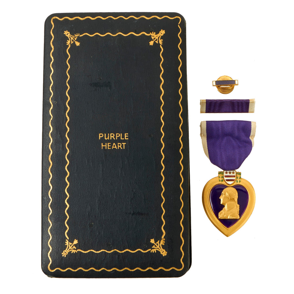 Original U.S. WWII 34th Infantry Regiment Engraved Purple Heart, Bronz ...