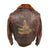 Original U.S. Korean War Era 628th Tank Battalion Painted Leather Tanker Jacket - Stationed in Germany Original Items