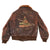 Original U.S. Korean War Era 628th Tank Battalion Painted Leather Tanker Jacket - Stationed in Germany Original Items