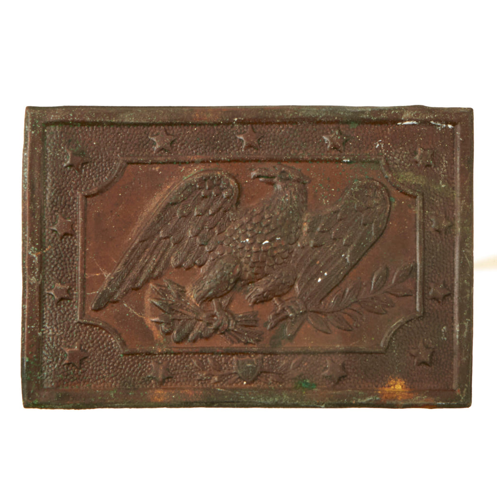 Original U.S. Pre-Civil War Militia Waist Belt Buckle Plate - Ca. 1850 Original Items