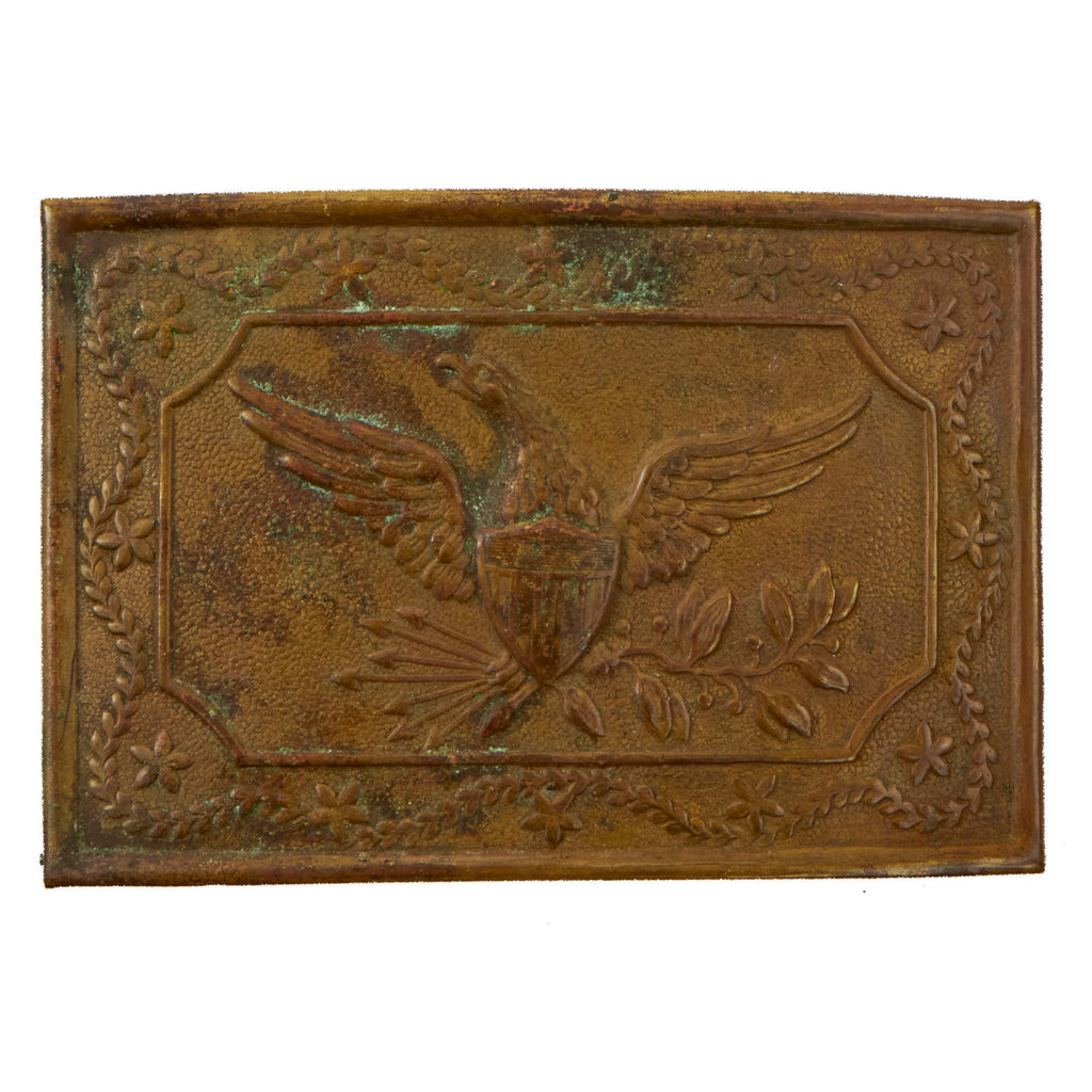 Original U.S. Pre-Civil War & Civil War Militia Waist Belt Buckle Panel Plate - Ca. 1855-1865 Original Items