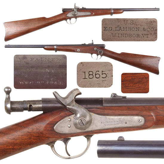 Original U.S. Civil War Era Palmer Model 1865 Bolt-Action Carbine by E.G. Lamson & Co. - Only 1000 Made Original Items