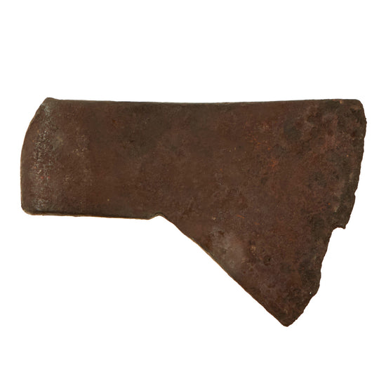 Original U.S. / British Early Revolutionary War era Colonial Blacksmith Marked Hand Forged Camp Axe Head Original Items