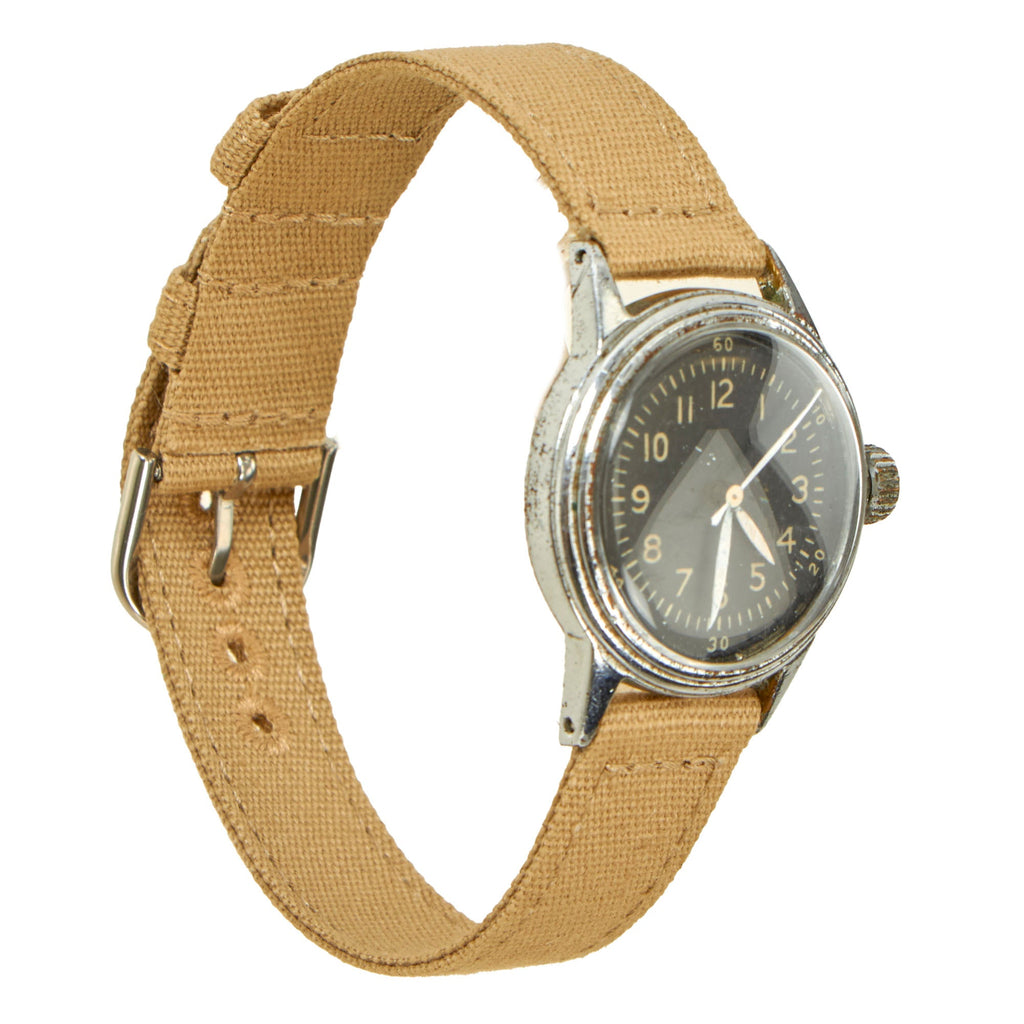 Original U.S. WWII 1942-Dated Type A-11 US Army Wrist Watch by Waltham - Fully Functional Original Items