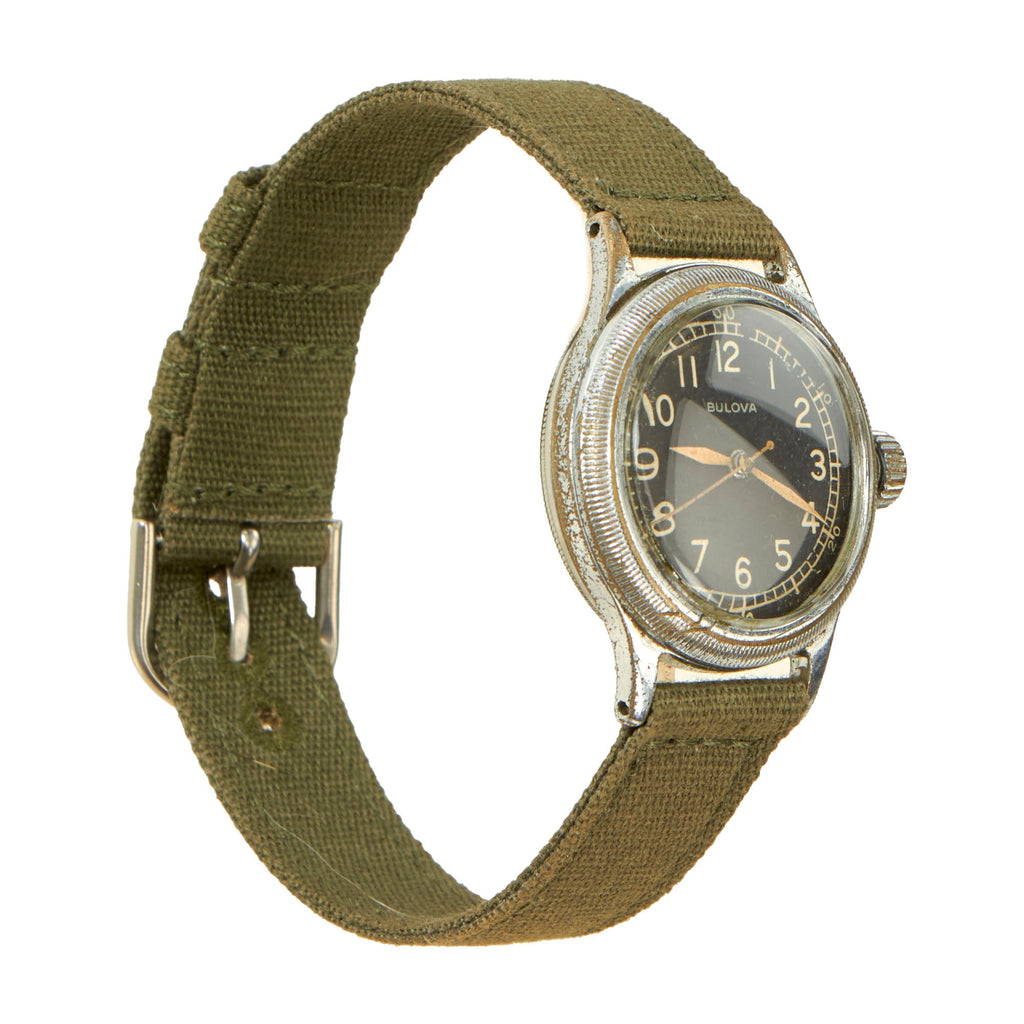 Original U.S. WWII 1943 Type A-11 USAAF Wrist Watch by Bulova - Fully Functional Original Items