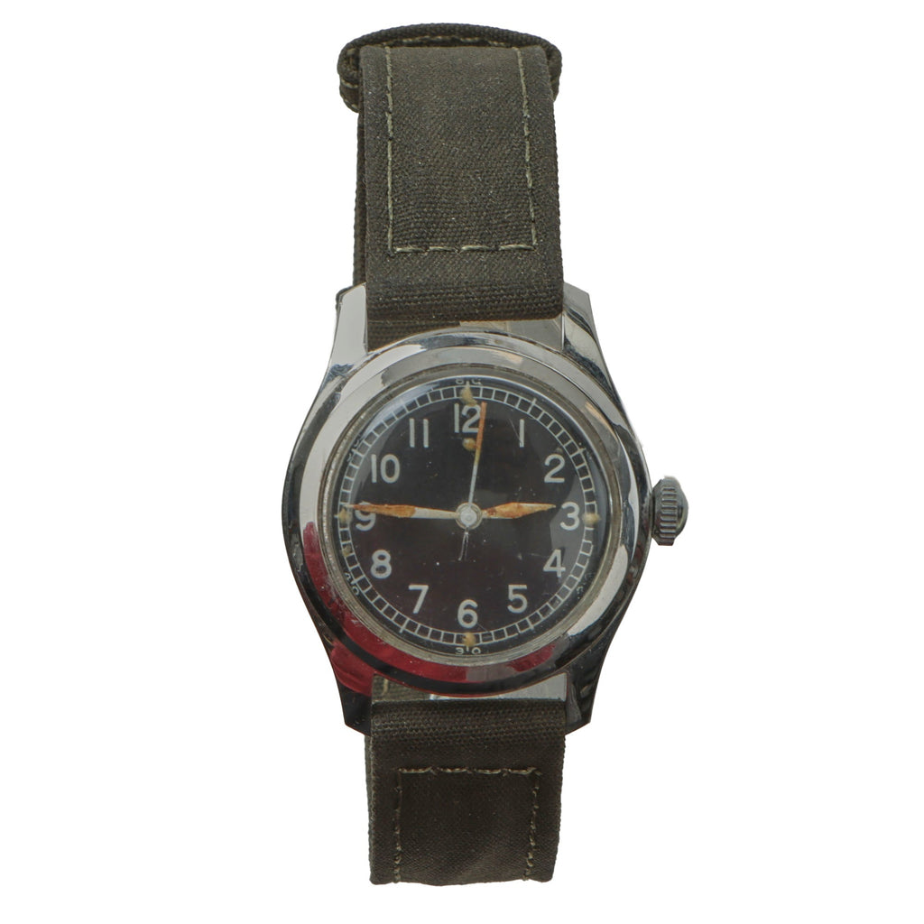 Original U.S. WWII 1943 Type A-11 USAAF Wrist Watch by Bulova - Fully Functional Original Items
