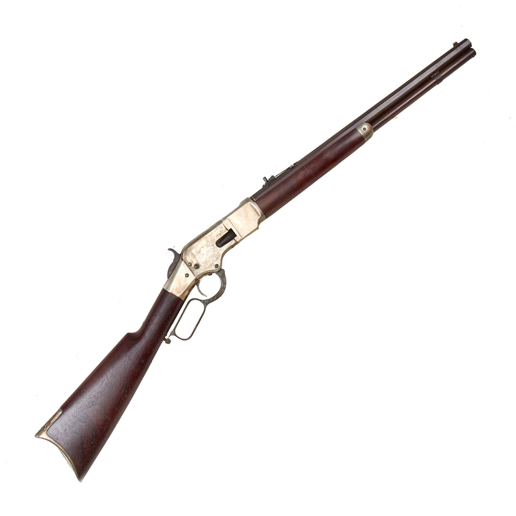 Original U.S. Special Order Winchester Nickel Plated 2nd Model 1866 "Yellow Boy" Carbine with Octagonal Barrel Serial 21217 in .44 Centerfire - Made in 1869 Original Items
