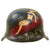 Original U.S. WWII Veteran Painted B-17 Yankee Bell Captured German Helmet – Dedicated to the 91st Bomb Group, 324th Bomb Squadron, and Crew of Lt. Colonel Martin Lord - Featured in National Geographic Magazine Original Items