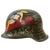 Original U.S. WWII Veteran Painted B-17 Yankee Bell Captured German Helmet – Dedicated to the 91st Bomb Group, 324th Bomb Squadron, and Crew of Lt. Colonel Martin Lord - Featured in National Geographic Magazine Original Items