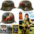 Original U.S. WWII Veteran Painted B-17 Yankee Bell Captured German Helmet – Dedicated to the 91st Bomb Group, 324th Bomb Squadron, and Crew of Lt. Colonel Martin Lord - Featured in National Geographic Magazine Original Items