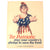 Original U.S. WWI United States Food Administration “Be Patriotic” Linen-Backed Propaganda Poster - 21 x 28 ⅞” Original Items