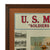 Original U.S. WWI Scarce Framed USMC Recruitment Poster - U.S. Marines - Soldiers of the Sea by Leyendecker - Khaki Marines - 32¼ x 42¾” Original Items