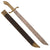 Original German 19th Century Saxon M.1840 Faschinenmesser Pioneer Artillery Short Sword - Train-Sanitätskolonne Regiment Marked with Matching Scabbard