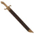 Original German 19th Century Saxon M.1840 Faschinenmesser Pioneer Artillery Short Sword - Train-Sanitätskolonne Regiment Marked with Matching Scabbard