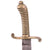 Original German 19th Century Saxon M.1840 Faschinenmesser Pioneer Artillery Short Sword - Train-Sanitätskolonne Regiment Marked with Matching Scabbard
