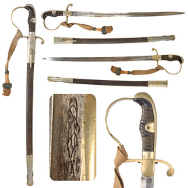 Original Imperial German WWI Era Land Gendarmerie Rural Police Short Sword by Weyersberg Kirschbaum & Cie with Scabbard and Troddel Knot