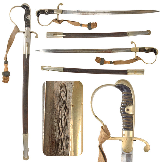Original Imperial German WWI Era Land Gendarmerie Rural Police Short Sword by Weyersberg Kirschbaum & Cie with Scabbard and Troddel Knot Original Items