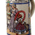 Original Imperial German WWI Soldier with Family Beer Stein with Iron Cross Lid - Aumiller Sebastian Original Items