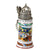Original Imperial German WWI Era 20th Royal Bavarian Infantry "Prinz Rupprecht" Beer Stein with Unusual Glass Dome Hinged Lid by Jakob Maier - Dated 1908-1910 Original Items