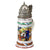 Original Imperial German WWI Era 20th Royal Bavarian Infantry "Prinz Rupprecht" Beer Stein with Unusual Glass Dome Hinged Lid by Jakob Maier - Dated 1908-1910 Original Items
